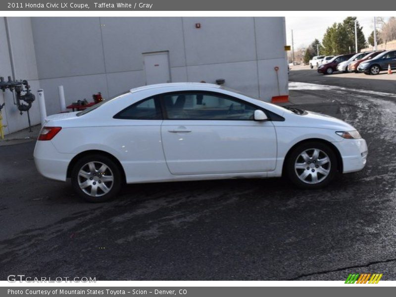 Taffeta White / Gray 2011 Honda Civic LX Coupe