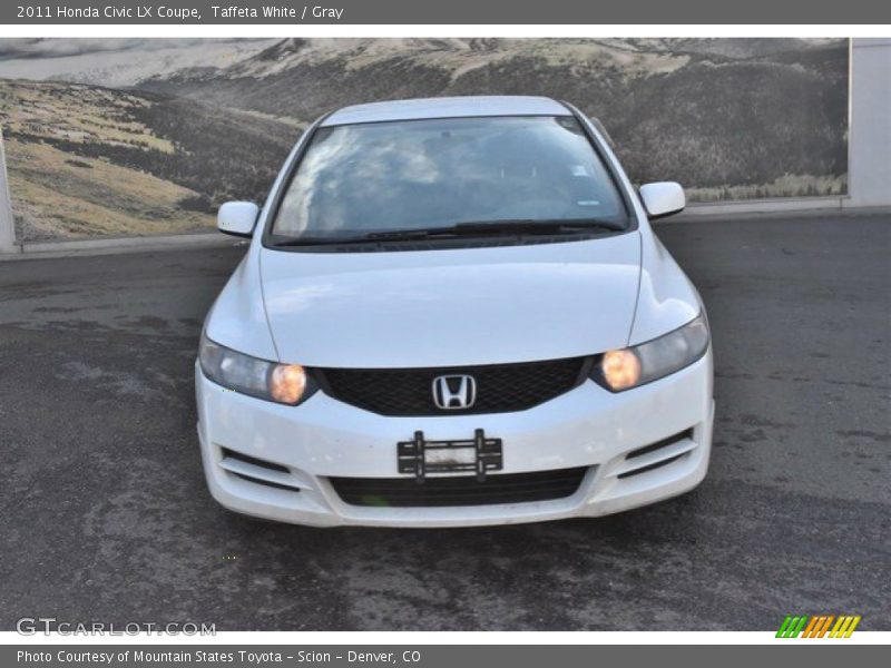 Taffeta White / Gray 2011 Honda Civic LX Coupe