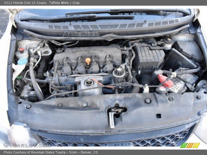 Taffeta White / Gray 2011 Honda Civic LX Coupe