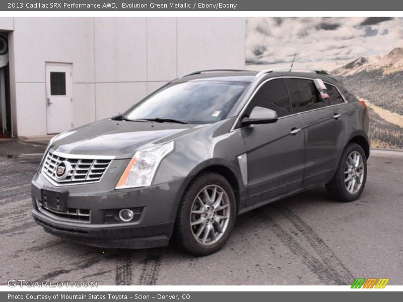 Evolution Green Metallic / Ebony/Ebony 2013 Cadillac SRX Performance AWD