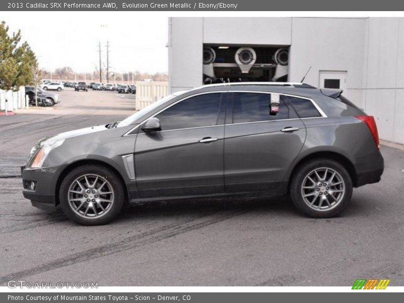 Evolution Green Metallic / Ebony/Ebony 2013 Cadillac SRX Performance AWD