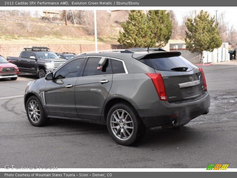 Evolution Green Metallic / Ebony/Ebony 2013 Cadillac SRX Performance AWD