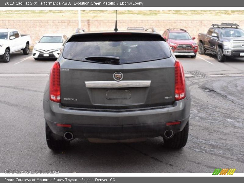 Evolution Green Metallic / Ebony/Ebony 2013 Cadillac SRX Performance AWD