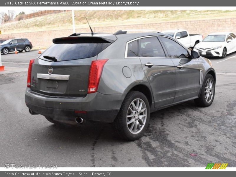 Evolution Green Metallic / Ebony/Ebony 2013 Cadillac SRX Performance AWD