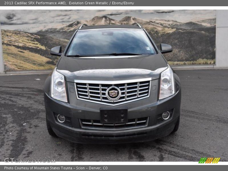 Evolution Green Metallic / Ebony/Ebony 2013 Cadillac SRX Performance AWD