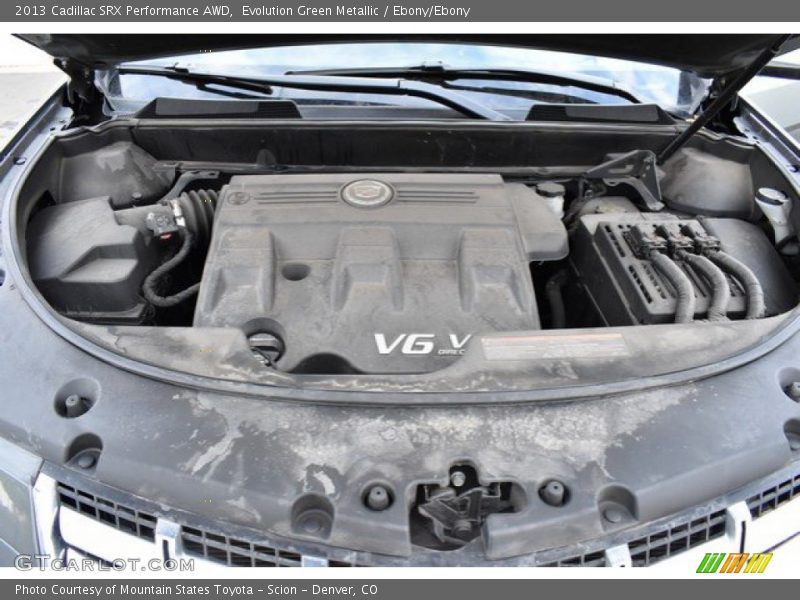 Evolution Green Metallic / Ebony/Ebony 2013 Cadillac SRX Performance AWD