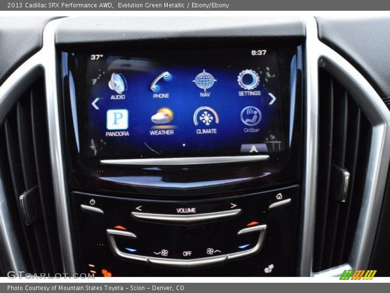 Evolution Green Metallic / Ebony/Ebony 2013 Cadillac SRX Performance AWD