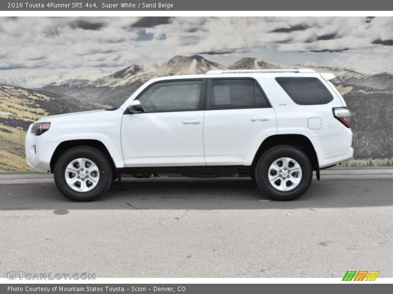 Super White / Sand Beige 2016 Toyota 4Runner SR5 4x4