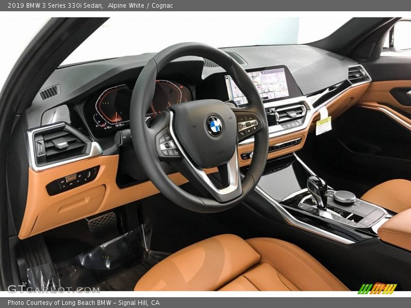 Alpine White / Cognac 2019 BMW 3 Series 330i Sedan