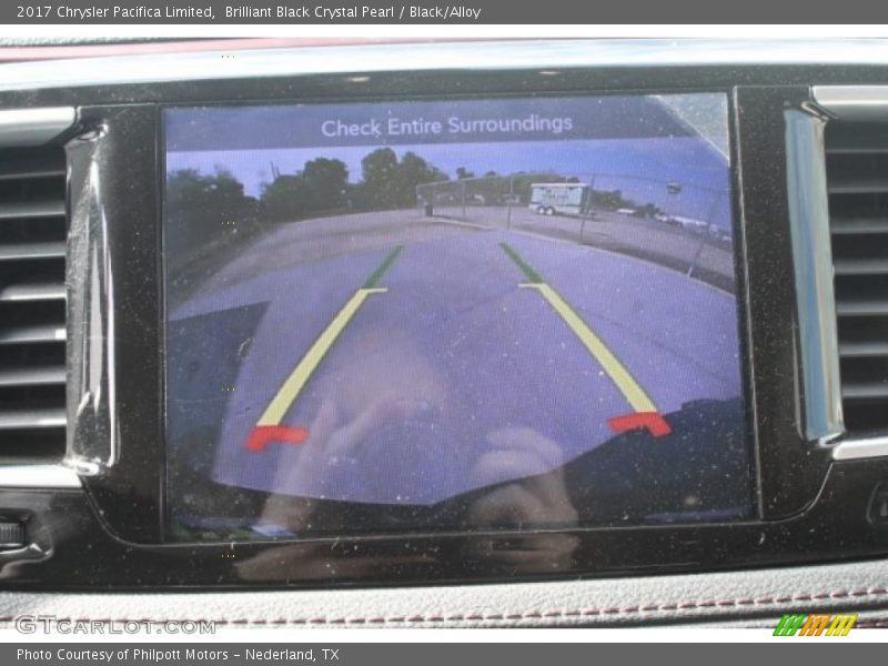 Brilliant Black Crystal Pearl / Black/Alloy 2017 Chrysler Pacifica Limited