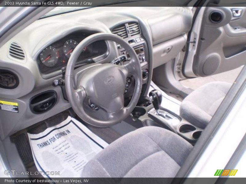 Pewter / Gray 2003 Hyundai Santa Fe GLS 4WD