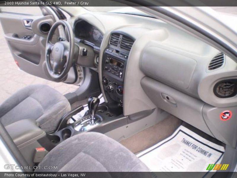 Pewter / Gray 2003 Hyundai Santa Fe GLS 4WD