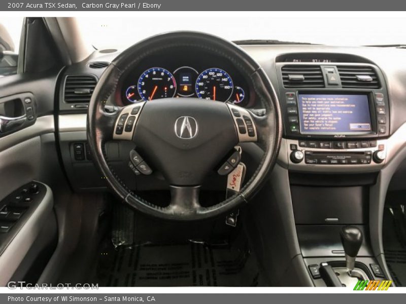 Carbon Gray Pearl / Ebony 2007 Acura TSX Sedan