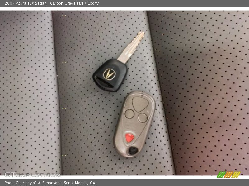 Carbon Gray Pearl / Ebony 2007 Acura TSX Sedan