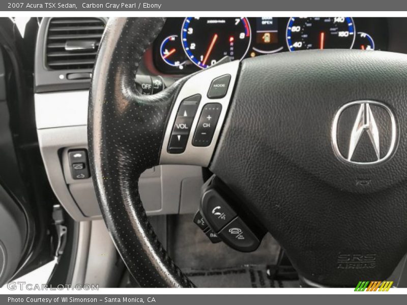 Carbon Gray Pearl / Ebony 2007 Acura TSX Sedan