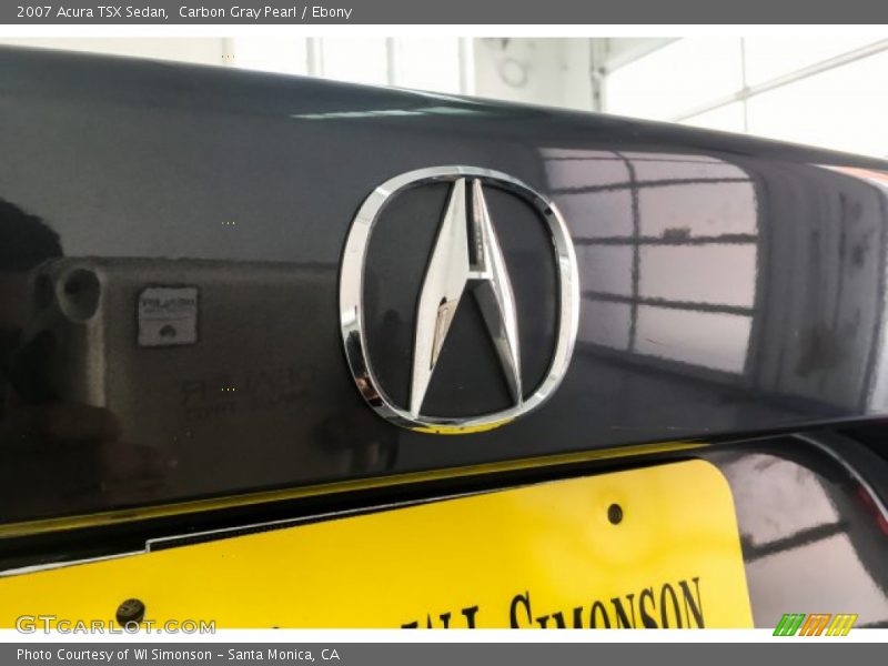 Carbon Gray Pearl / Ebony 2007 Acura TSX Sedan