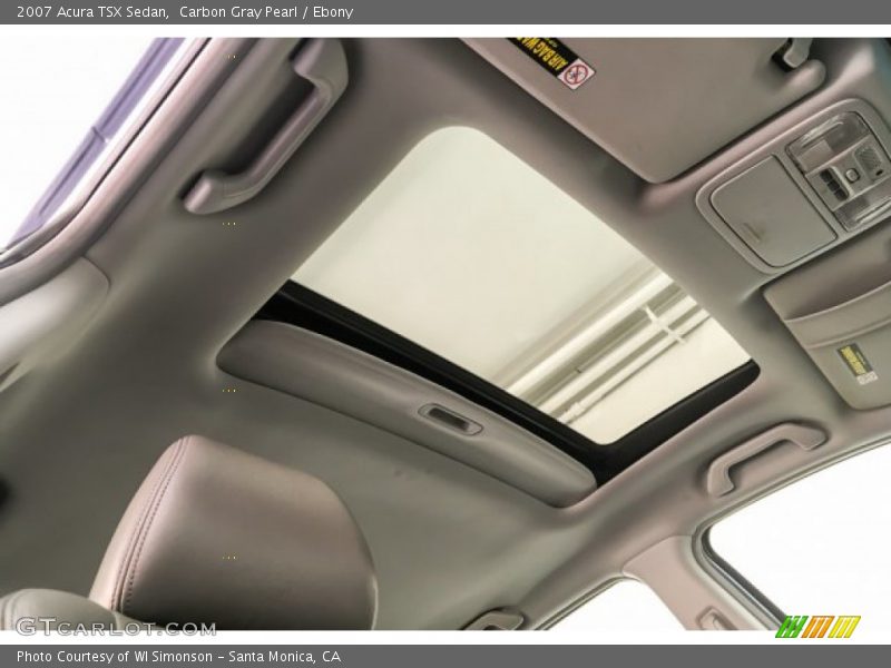 Carbon Gray Pearl / Ebony 2007 Acura TSX Sedan