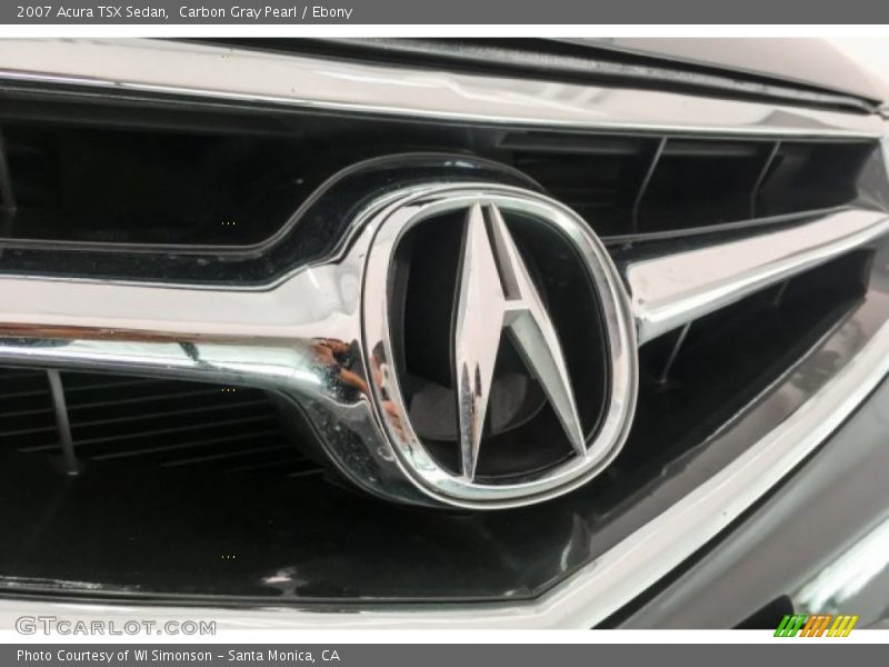 Carbon Gray Pearl / Ebony 2007 Acura TSX Sedan