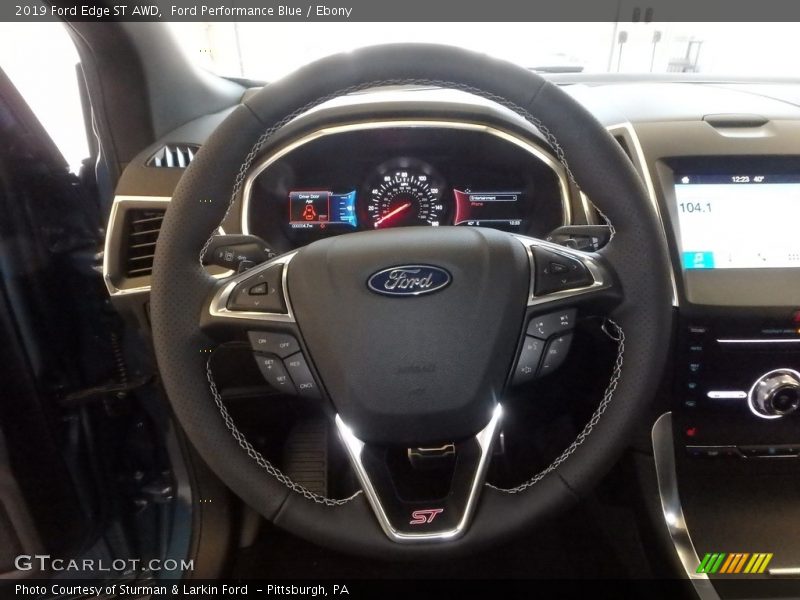 Ford Performance Blue / Ebony 2019 Ford Edge ST AWD