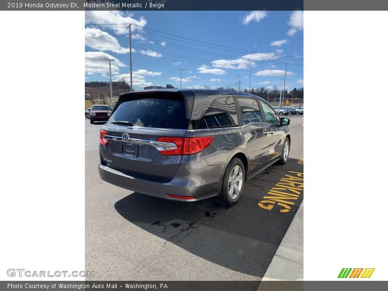 Modern Steel Metallic / Beige 2019 Honda Odyssey EX