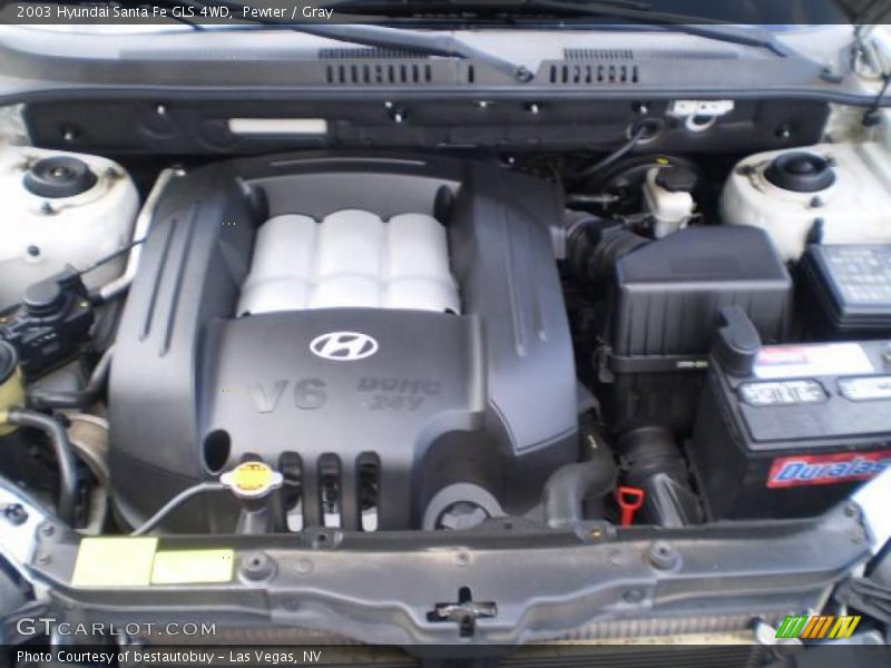 Pewter / Gray 2003 Hyundai Santa Fe GLS 4WD