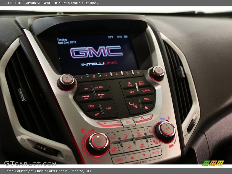 Iridium Metallic / Jet Black 2015 GMC Terrain SLE AWD
