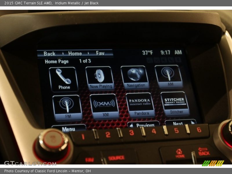 Iridium Metallic / Jet Black 2015 GMC Terrain SLE AWD