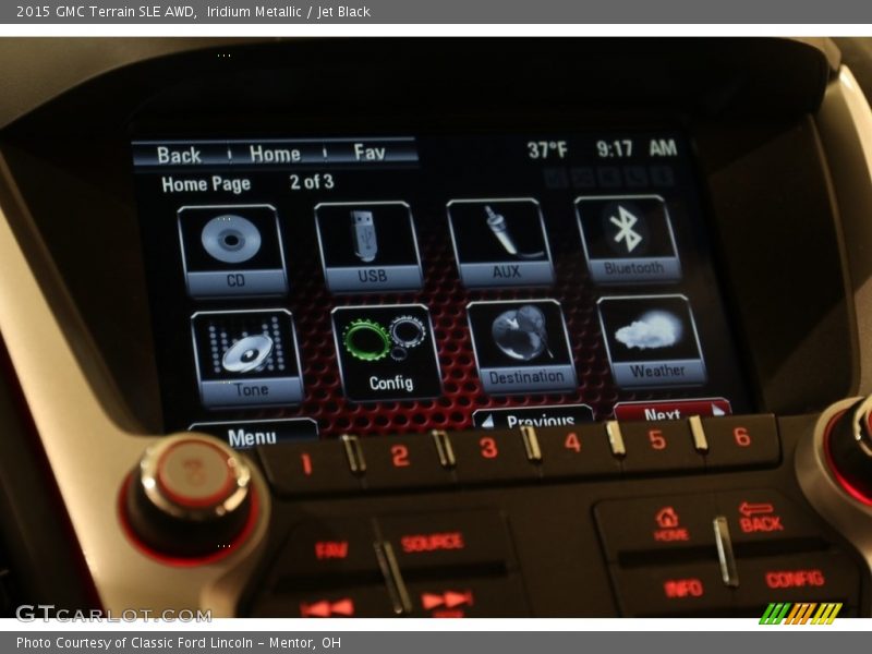 Iridium Metallic / Jet Black 2015 GMC Terrain SLE AWD