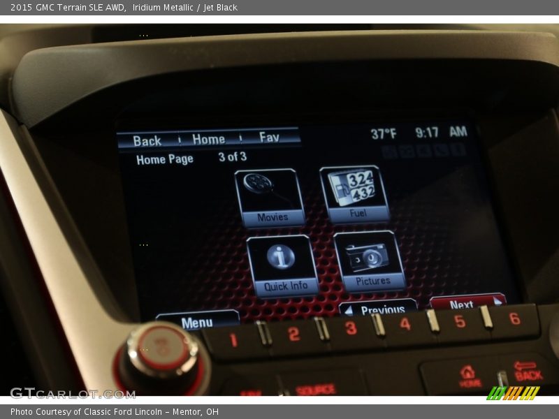 Iridium Metallic / Jet Black 2015 GMC Terrain SLE AWD