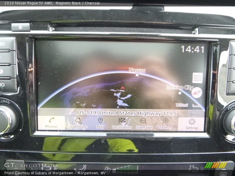 Magnetic Black / Charcoal 2019 Nissan Rogue SV AWD