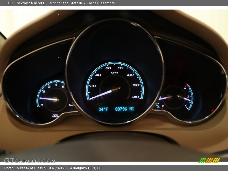 Mocha Steel Metallic / Cocoa/Cashmere 2012 Chevrolet Malibu LS