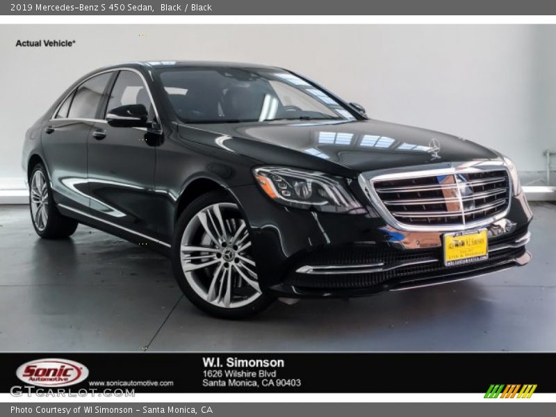 Black / Black 2019 Mercedes-Benz S 450 Sedan