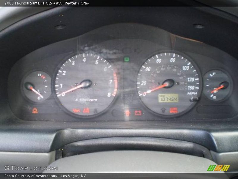 Pewter / Gray 2003 Hyundai Santa Fe GLS 4WD