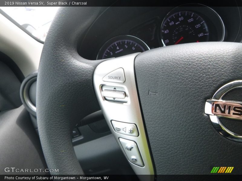 Super Black / Charcoal 2019 Nissan Versa SV