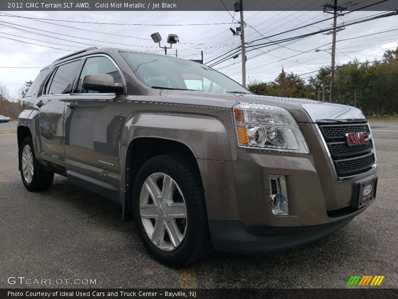 Gold Mist Metallic / Jet Black 2012 GMC Terrain SLT AWD