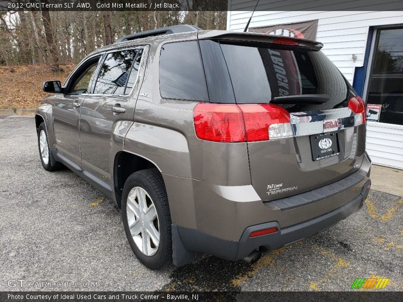 Gold Mist Metallic / Jet Black 2012 GMC Terrain SLT AWD