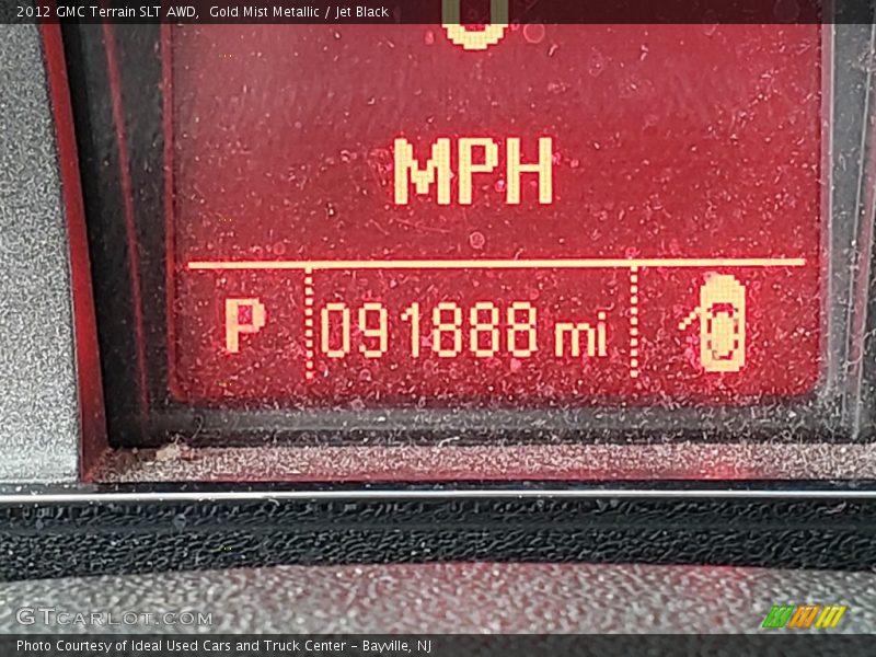 Gold Mist Metallic / Jet Black 2012 GMC Terrain SLT AWD