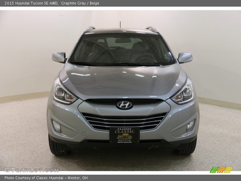 Graphite Gray / Beige 2015 Hyundai Tucson SE AWD