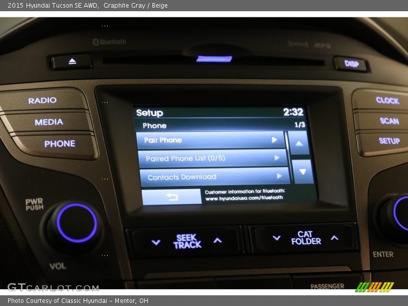 Graphite Gray / Beige 2015 Hyundai Tucson SE AWD