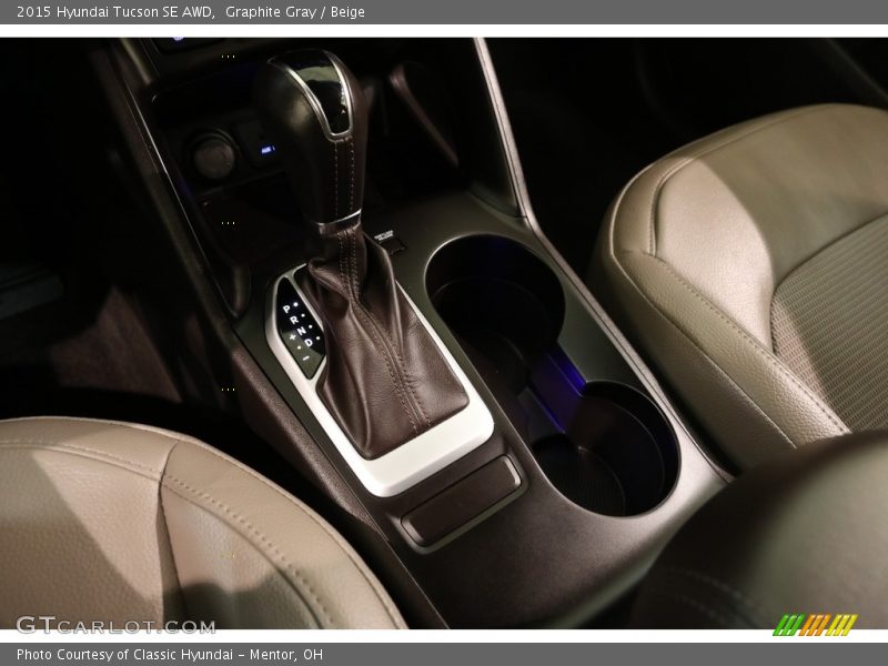 Graphite Gray / Beige 2015 Hyundai Tucson SE AWD