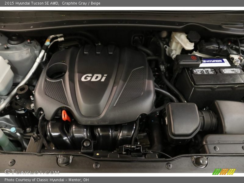 Graphite Gray / Beige 2015 Hyundai Tucson SE AWD
