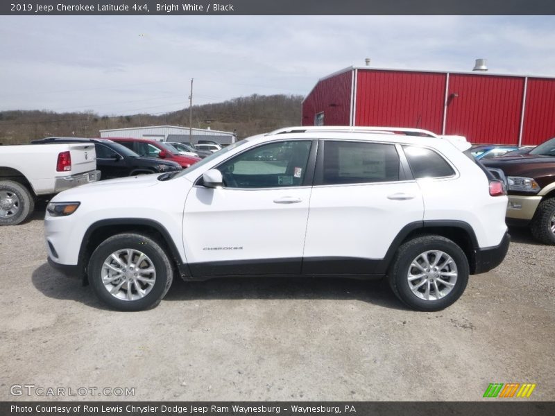 Bright White / Black 2019 Jeep Cherokee Latitude 4x4