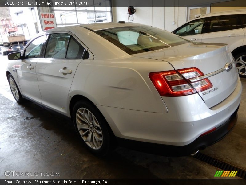 Ingot Silver / Dune 2018 Ford Taurus Limited