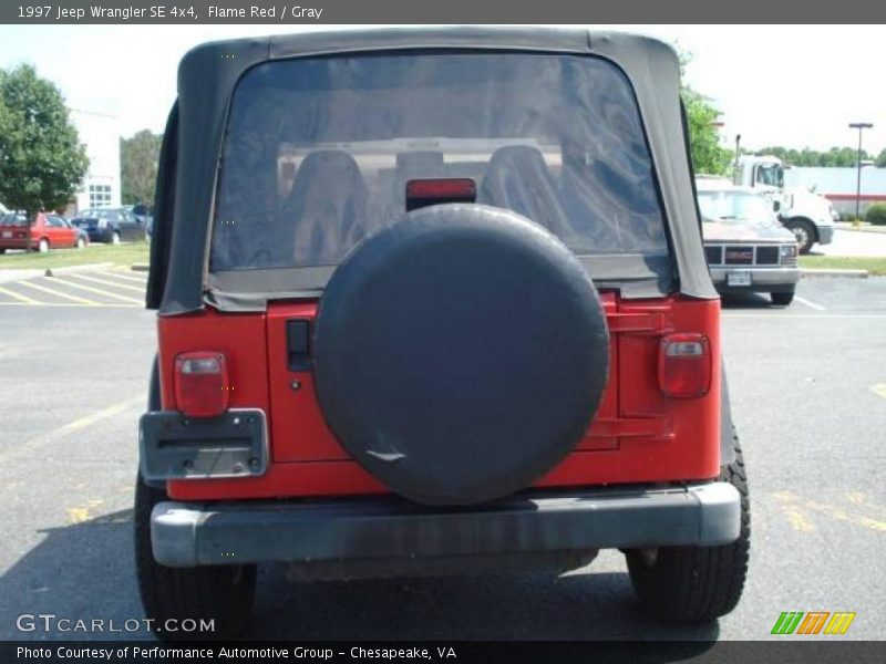 Flame Red / Gray 1997 Jeep Wrangler SE 4x4
