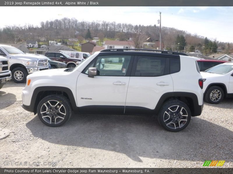 Alpine White / Black 2019 Jeep Renegade Limited 4x4