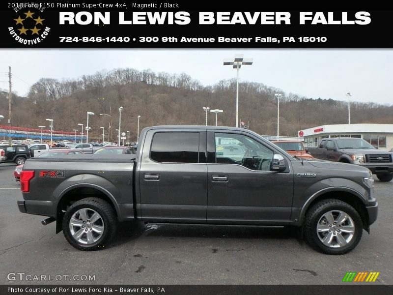Magnetic / Black 2018 Ford F150 Platinum SuperCrew 4x4