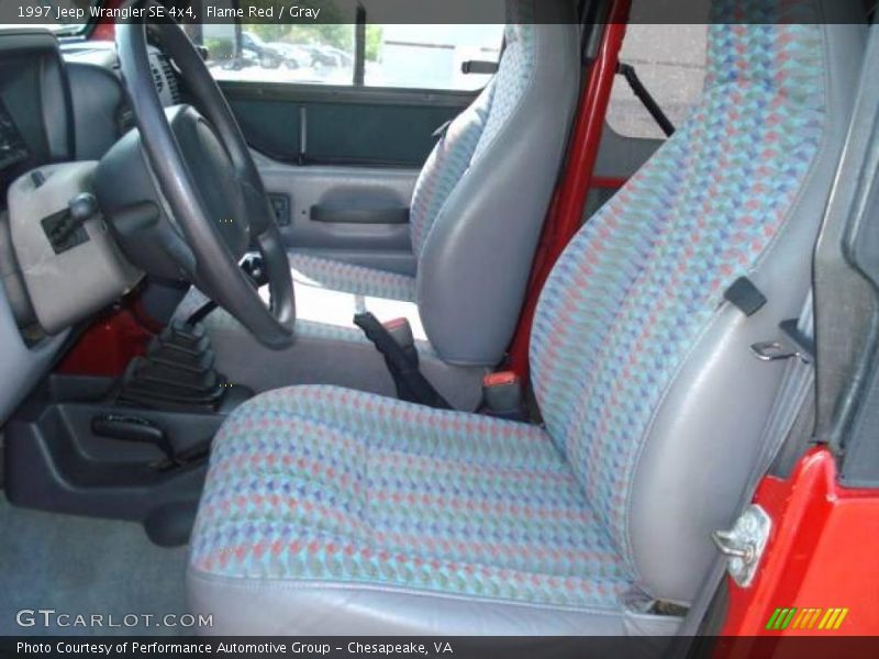 Flame Red / Gray 1997 Jeep Wrangler SE 4x4