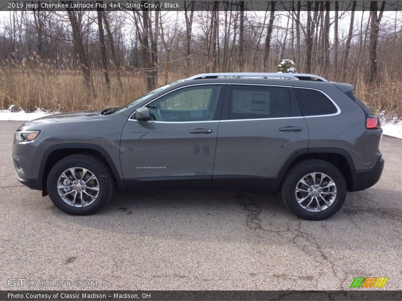 Sting-Gray / Black 2019 Jeep Cherokee Latitude Plus 4x4