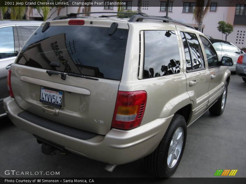 Champagne Pearl / Sandstone 2001 Jeep Grand Cherokee Limited
