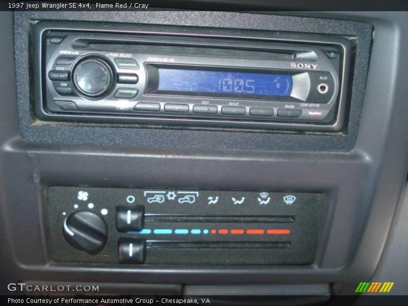 Flame Red / Gray 1997 Jeep Wrangler SE 4x4
